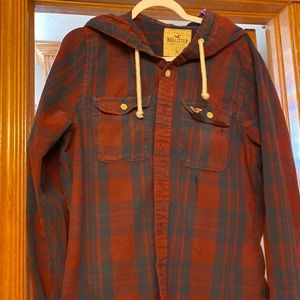 Hollister XL hooded shirt